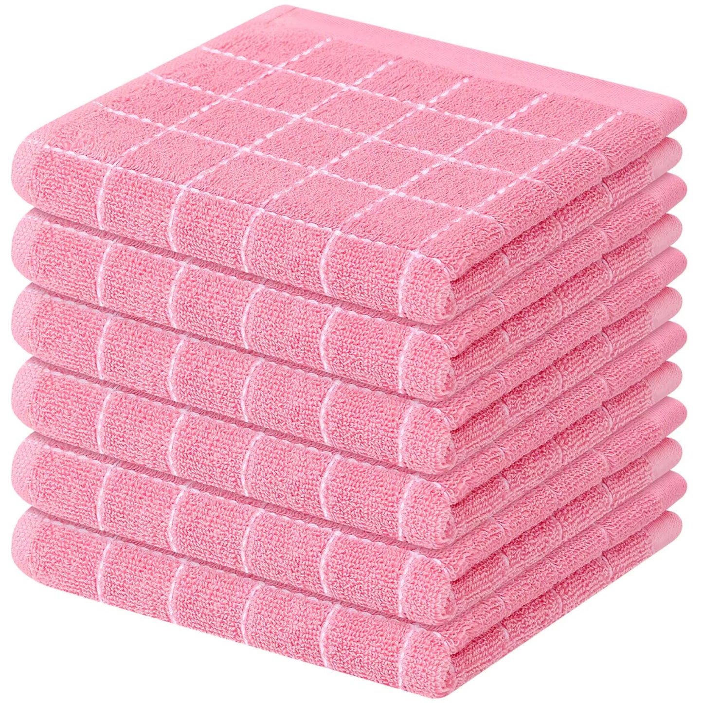 2/4Pcs Cotton Dish Towels Dishcloth Ultra Soft and Absorbent Kitchen Towels Household Cleaning Tools Kitchen Wash Cloth