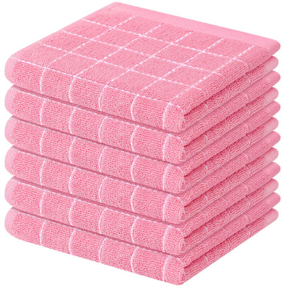 2/4Pcs Cotton Dish Towels Dishcloth Ultra Soft and Absorbent Kitchen Towels Household Cleaning Tools Kitchen Wash Cloth