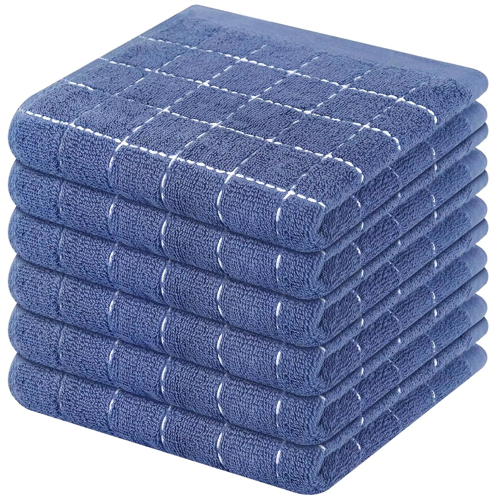 2/4Pcs Cotton Dish Towels Dishcloth Ultra Soft and Absorbent Kitchen Towels Household Cleaning Tools Kitchen Wash Cloth